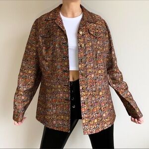 Coldwater Creek Floral Brocade Jacket (L)
